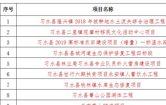 近年实施项目